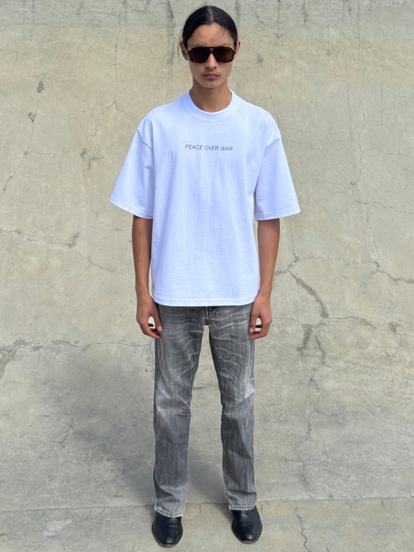 Front Text — White